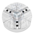 6  Aluminum Round Full Grip Pie Soft Jaws For Kitagawa Chuck  b206  3 ht 3pc Set