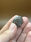 Unresearched Rare Ancient Roman Greek Silver Coated Coin Of Athena Attica Owl