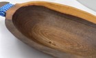 Hand Carved Bowl Dish African Folk Art Olive Wood Vintage 8 5x4  Africa Vtg 