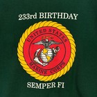 Vintage Usmc Sweatshirt Mens Xl Green United States Marine Corps Wildwood Nj Usa