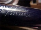 Antique Fluorescent Bulb Sylvania Blacklight F-15 Watt  T-8 Black Plastic Ends