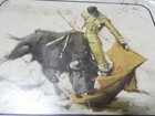 Vintage Mexican Cantina Used Carta Blanca Tin Beer Tray -nice Image   Buy It Now