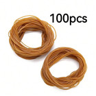 100pcs Rubber Bands Heavy Duty Elastic Yellow Office Industrial Rings 3  Large