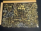 1 Lb   Vtg   New Metal Stampings Gold Silver Bows Cupids Pendant Findings Lot