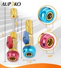 R134a R12 Adjustable Air Conditioning Valve Core Tool Set  Red   Blue  2 Pack