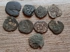 Lot Of 9 Spanish Colonial Pirate Coins     All Dated With Mint Marks     Authentic