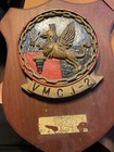 Marine Corps Vmcj-2 Squadron Insignia Medallion Emblem Plaque Vintage Original 