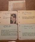 5 Rare Aviation Pioneer Autographs - Waterman  Van Dusen  Macready  Seifert  