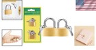 2 Pcs Small Solid Brass Locks With Keys  20mm   25mm Mini Key Locks  For Luggage