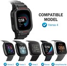Bands With Case For Fitbit Versa 4 3 2 1 versa Lite sense 2 Rugged Sport Strap