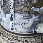 Original Thewalt Beer Stein Germany Paul Tadlock 3d Wolves Wolf Relief 