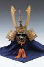 Old Vintage Beautiful Japanese Samurai Helmet -middle Size- With A Mask Tsushima