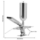 Manual Donut Filler Stainless Steel Latin Fruit Donut Machine 5l Commercial
