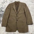 Vintage 60s Petrocelli Peacock Revolution Striped Chromatic 2pc Suit 40r 35x30