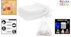 50pcs White Organza Bags 3x4  - Perfect Gift   Jewelry Favor Pouches