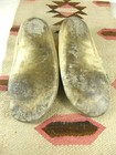 Stunning Antq vntg Moccasins Flower Beaded Brain Taned Deerskin Native Am Indian