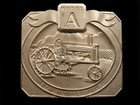 Sa11172  nos  Vintage 1989   john Deere   Model A Tractor 24k Gold Plated Buckle