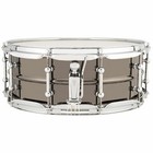 Ludwig Lu5514c Universal Brass Snare Drum  Black Nickel With Chrome  5 5 x 14 