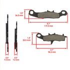 Brake Pads For Kawasaki Prairie 650 Kvf650 4x4 2002-2003 Front Brakes