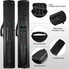 2 X 4 Hard Oval Pool Cue Billiard Stick Carrying Case Pool Cue Case Billiard    