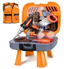 Toddler Tool Set For Age 3-5 Kids Tool Set With Tool Box And Toy Drill  