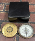 Vintage Brass Pocket Compass 1980