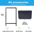 24 x36 heavy-duty Double-sided Floor Standing Sign Holder W  Water Refilled Base