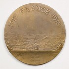 France 1919 Wwi Doughboy Commemorative Bronze Medal M  Lordonnois 1917-1918