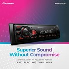 Pioneer Mvh-s110bt 1-din Digital Media Receiver Car Stereo     Bluetooth  Black