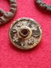 Authentic Medieval Bronze Artifacts Lot - Gilded Buckles   Cloak Fasteners -   
