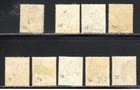 Mauritius Stamps  42  68-75       9  Queen Victoria Issues  - 1872 - Used 