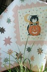 Moda Kitty Corn Stars Charm Panel Quilt Kit Binding Pattern Urban Chick Hallowee