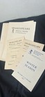 Lot Of 7 Vintage Shakespeare Memorial Theatre Programs     1951   1952