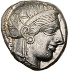 Athens Tetradrachm Ngc Xf Ancient Greek Silver Owl Coin 440bc Athena
