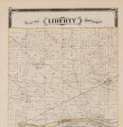 1875  Liberty Township - Ohio - Plat Map - Original Henry County  17x12   Large