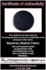 Meghan Trainor Authentic Signed Drumhead W certificate Autographed  210dha 