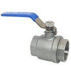1-1 4  Npt Female Full Port Ball Valve 316 Stainless Steel Wog1000 Handle
