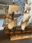 Clipper 1872 Wooden Antique Model Ship 22in X 16in Maritime Display Tavern Bar