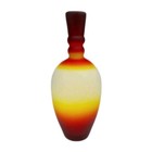 Vintage Imperial Glass 10  Satin Peachblow Bottle Vase C1960