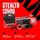 Stealth Winches 13500lb Truck Electric Winch For Suv Towing Trailer Recovery