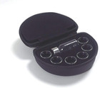 Church Supplies Deluxe Portable Communion Set  6 Glass Cups  Stainless Steel Bre
