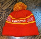Mcdonald s Big Mac Hamburger Winter Knit Beanie Hat Vintage Red Orange Yellow 