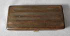 Vintage 1930s Gillette Brass Safety Razor Case Box Only Gold Tone Art Deco Empty