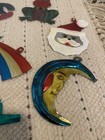 Vintage Mexican Milagros Charms Folk Art Tin Ornaments Set Of 11 Pieces