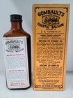 Gombault   s Caustic Balsam Bottle Antique Quack Veterinary Medicine Original Box