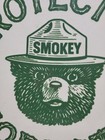 Vintage Smokey The Bear Porcelain Sign Rare Old Forest Service National Park 12 