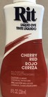 1 Bottle Rit Liquid Dye All Purpose Fabric Color 8 Fl Oz - Cherry Red