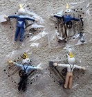 4 Vintage 1997 Jack In The Box Bendable Jack Figures Mip