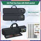 Pool Cue Case 4x5  Billiard Cue Carrying Case Holds 4 Butts And 5 Shafts  Poo   