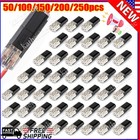 200pcs Double-wire Plug-in Connector  Cable Clamp With Locking Buckle  Awg 18-22
